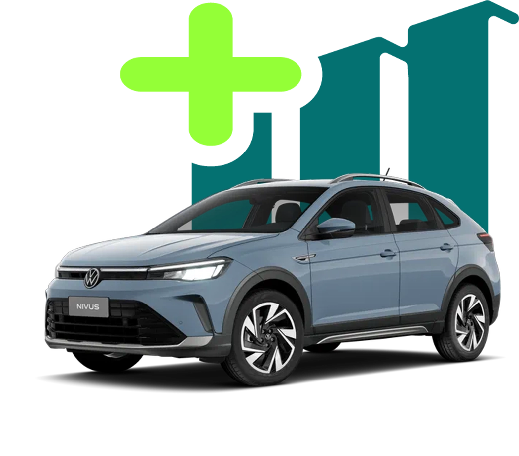 Carro novo simbolizando uma das possibilidades de uso do crédito